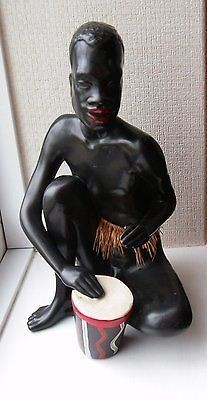 Black chalkware figurine