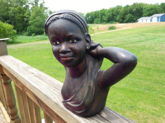 Black chalkware figurine