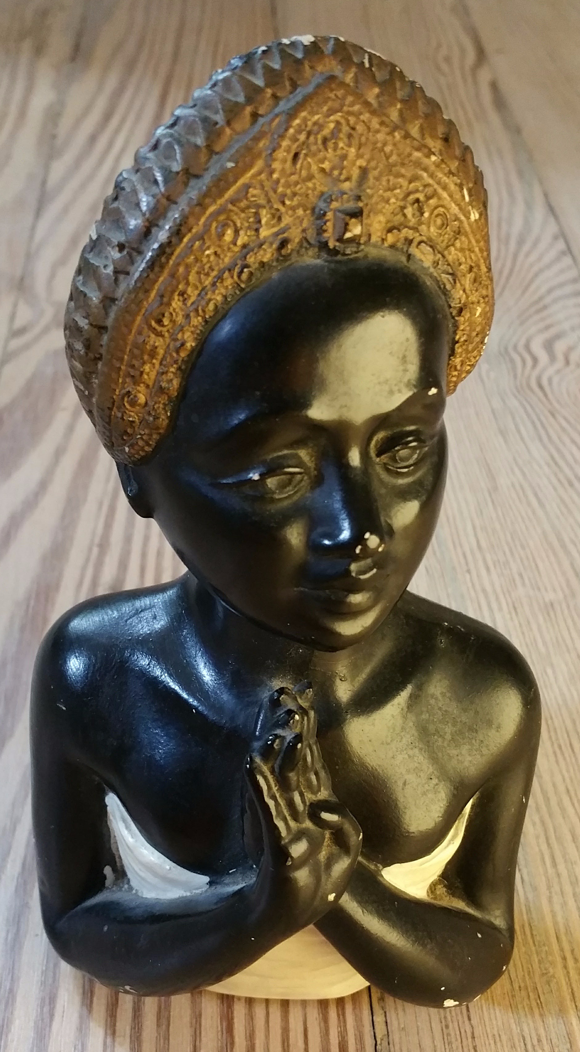 Black chalkware figurine
