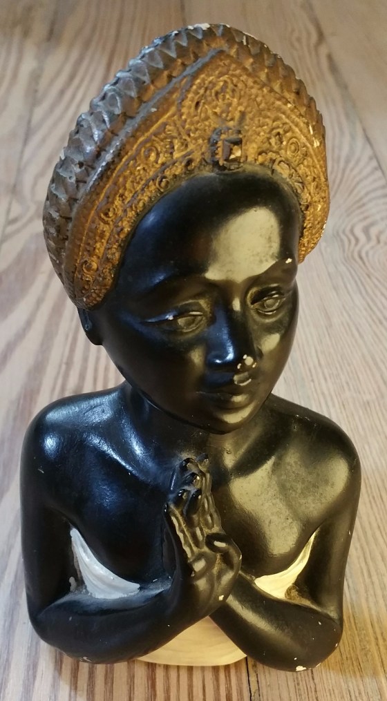 Black chalkware figurine