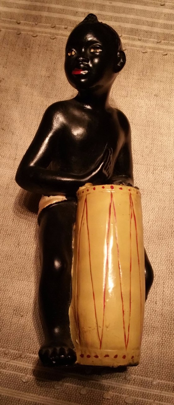 Black chalkware figurine