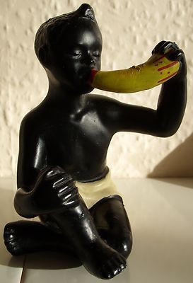 Black chalkware figurine