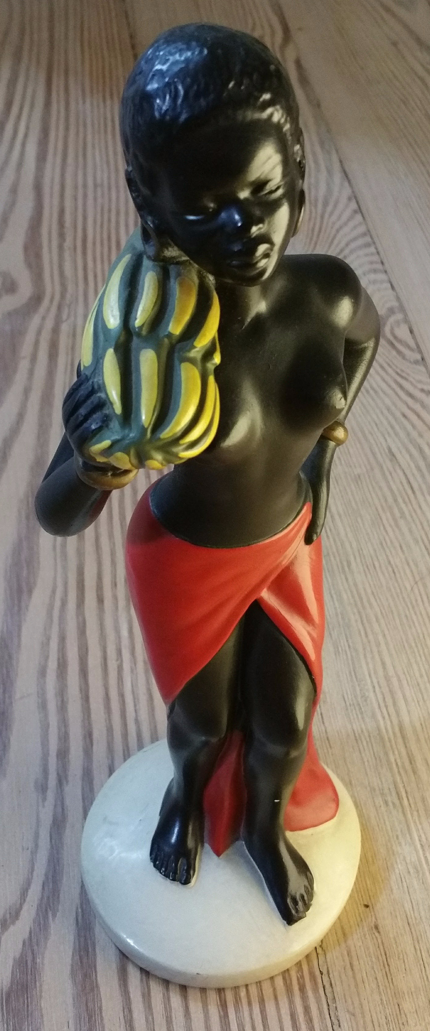 Black chalkware figurine