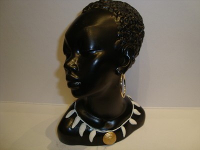 Black chalkware figurine