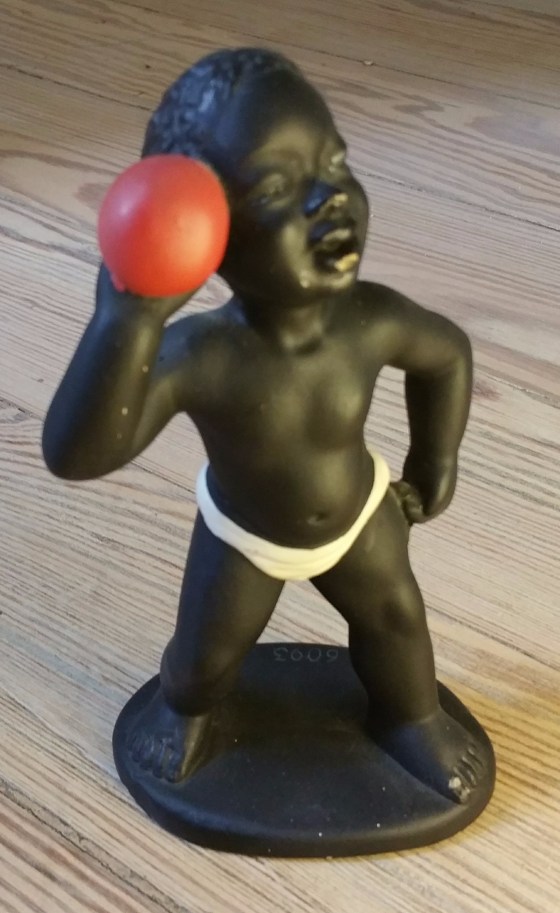 Black chalkware figurine