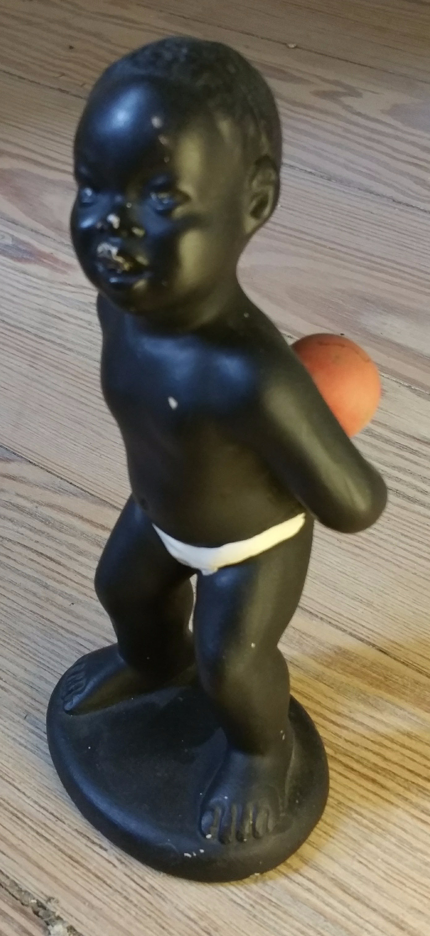 Black chalkware figurine