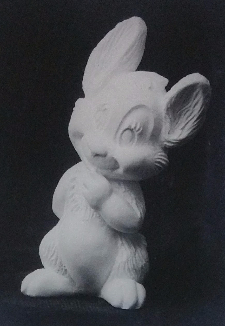 Raw chalkware figurine