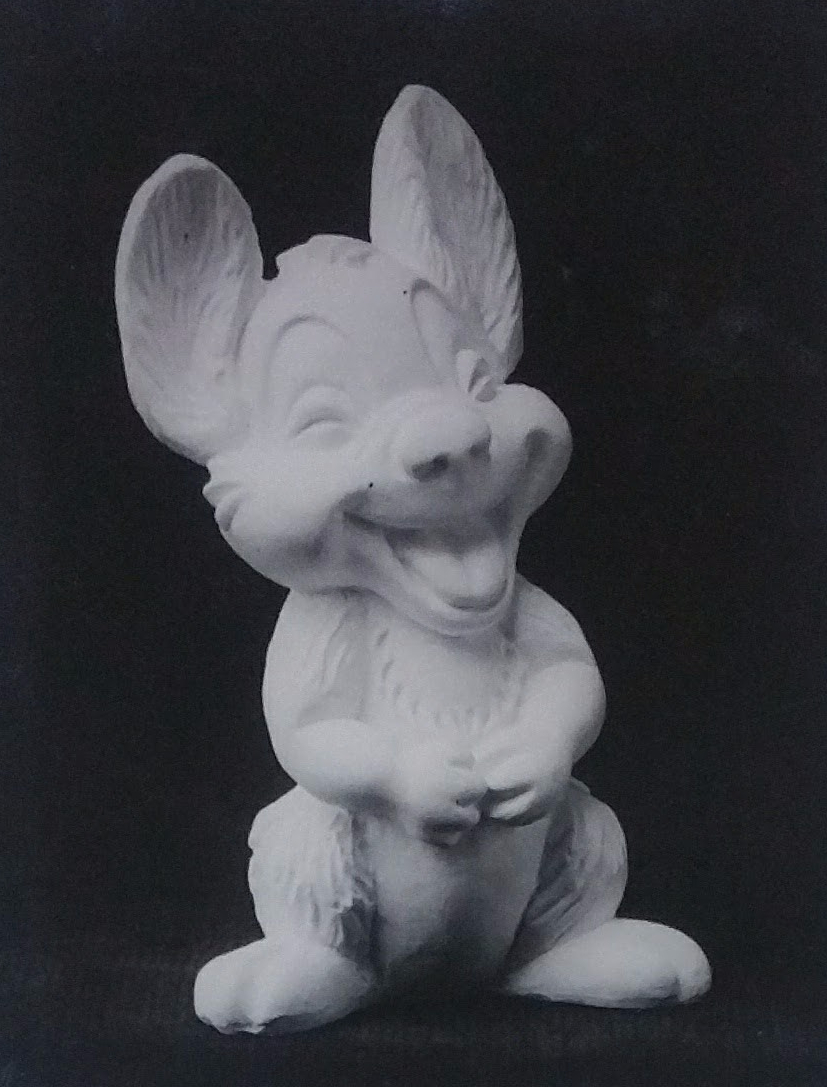 Raw chalkware figurine