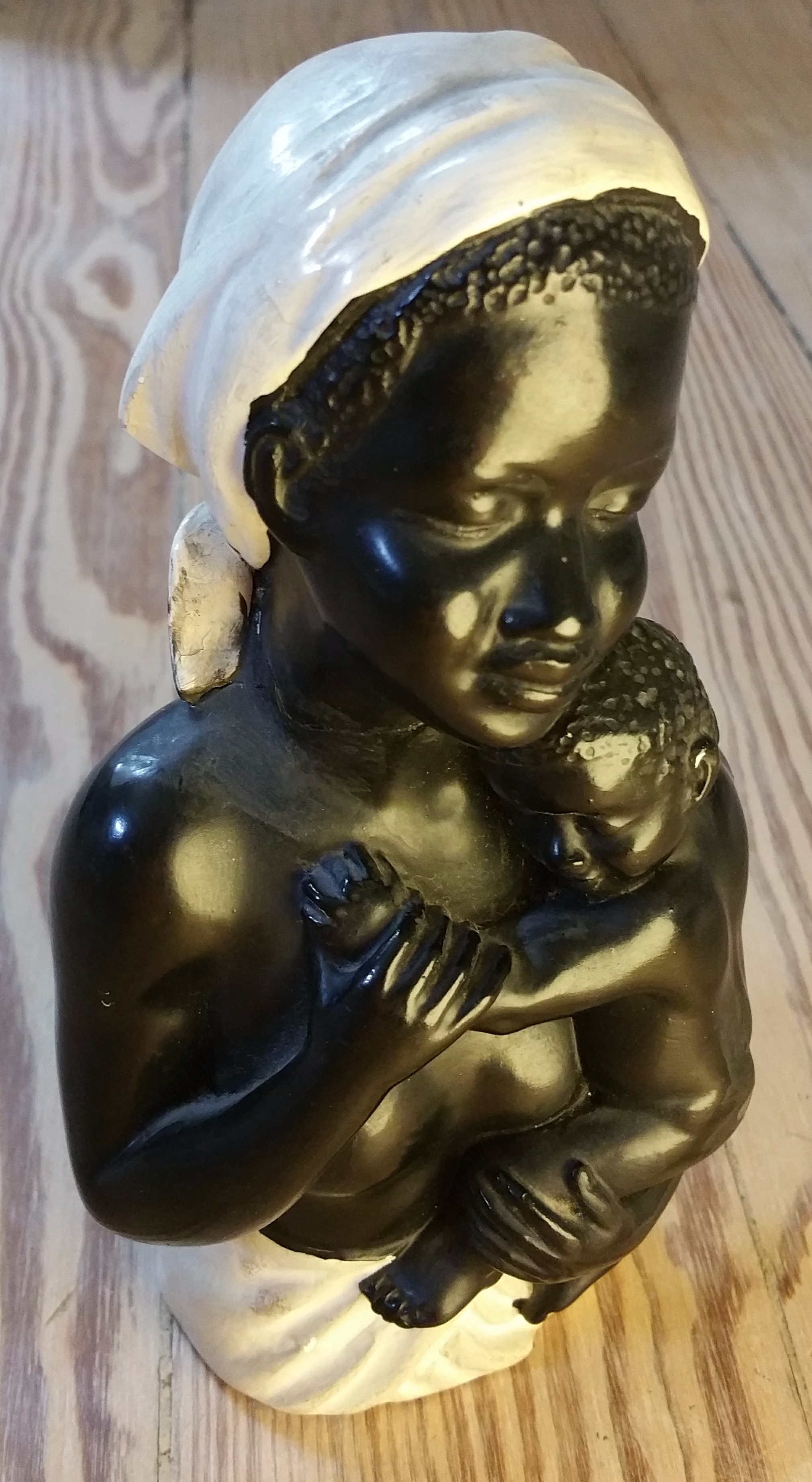 Black chalkware figurine