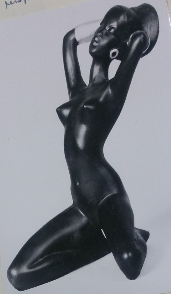 Raw chalkware figurine