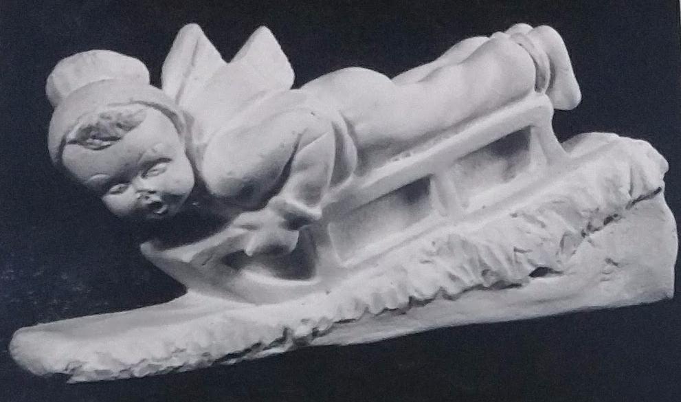 Raw chalkware figurine