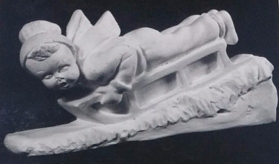 Raw chalkware figurine