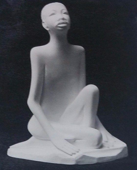 Raw chalkware figurine