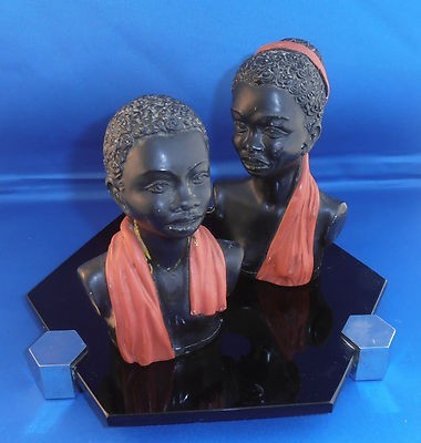 Black chalkware figurines