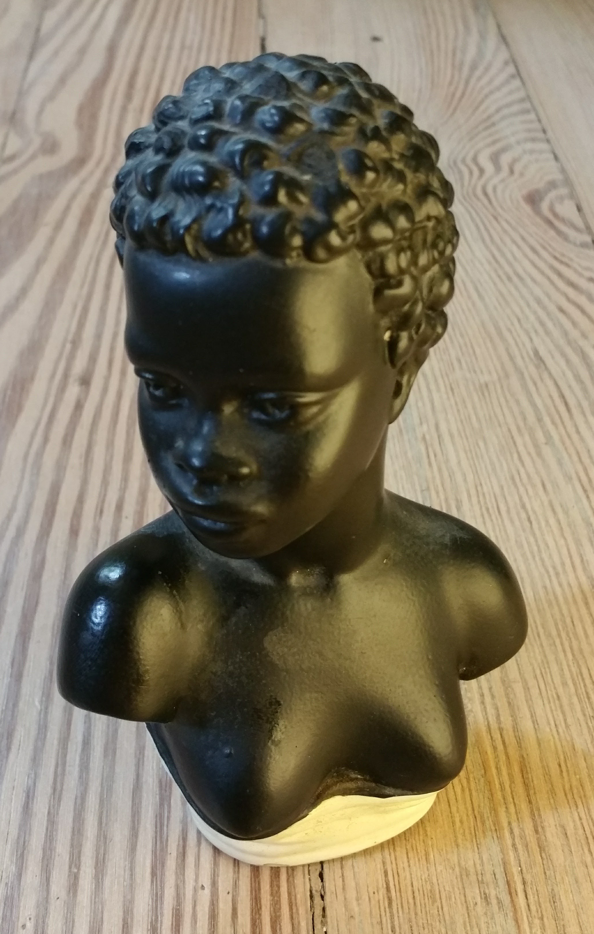 Black chalkware figurine