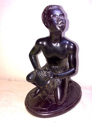 Black chalkware figurine