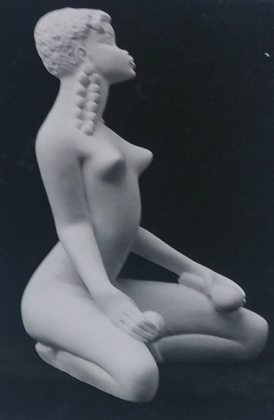 Raw chalkware figurine