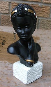 Black chalkware figurine