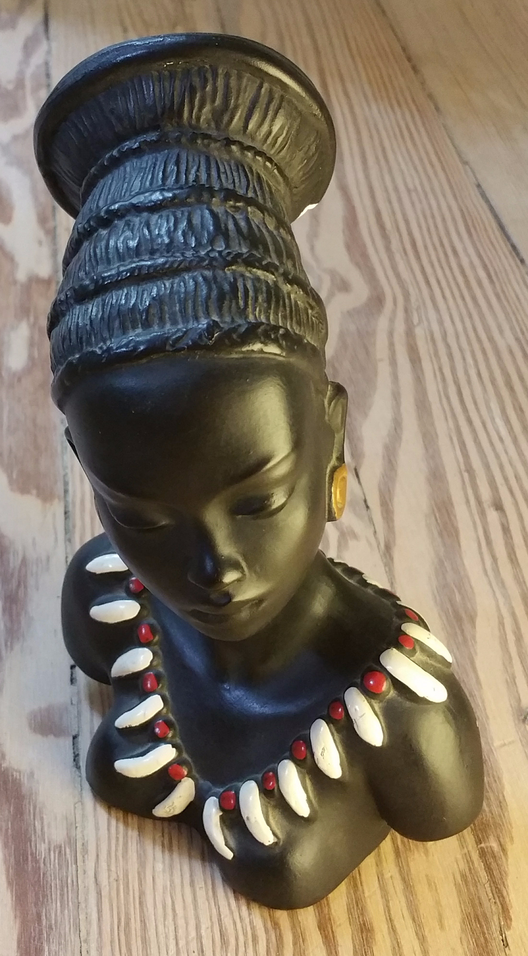 Black chalkware figurine