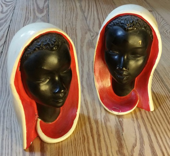 Black chalkware figurines