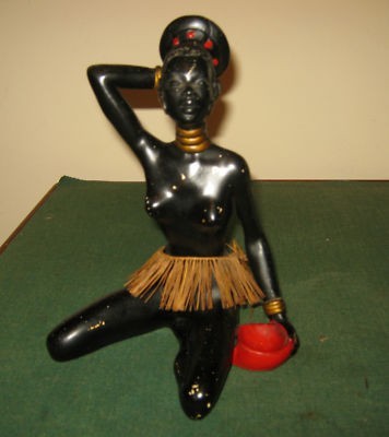 Black chalkware figurine