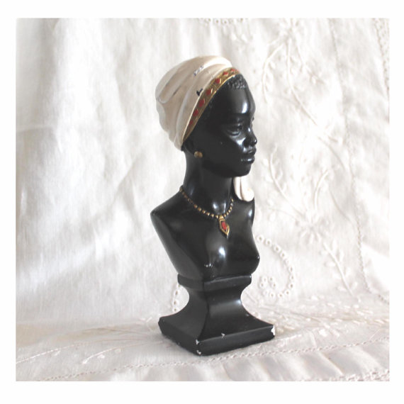 Black chalkware figurine