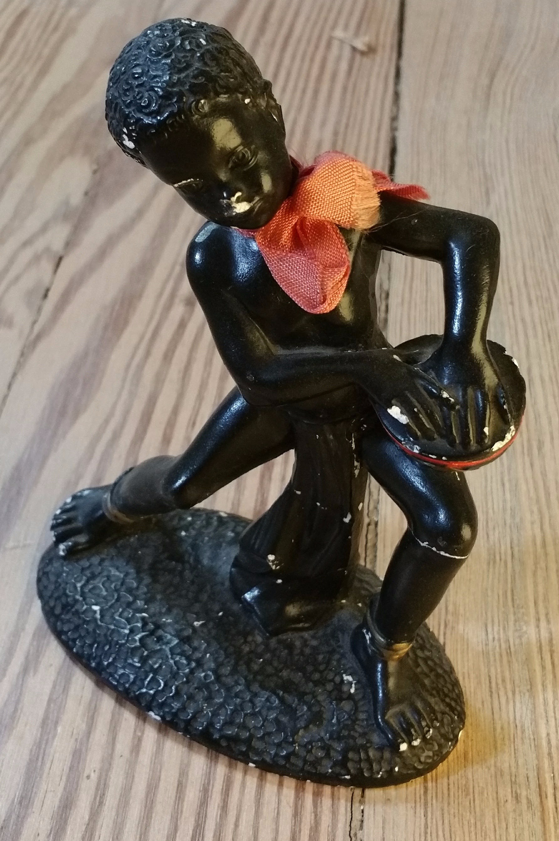 Black chalkware figurine