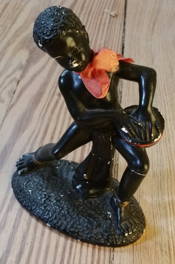 Black chalkware figurine