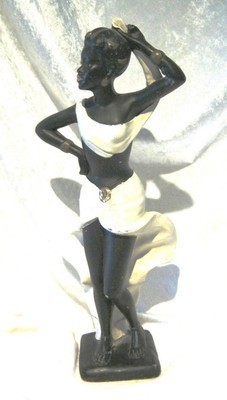 Black chalkware figurine