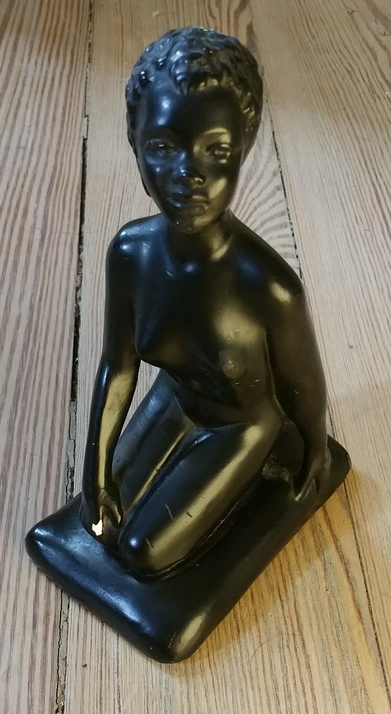 Black chalkware figurine