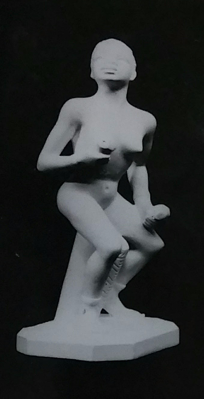 Raw chalkware figurine