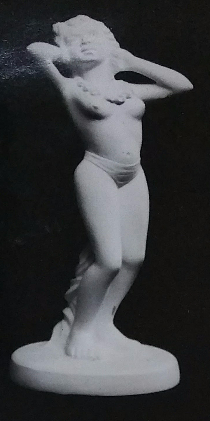 Raw chalkware figurine