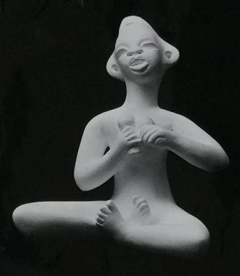 Raw chalkware figurine