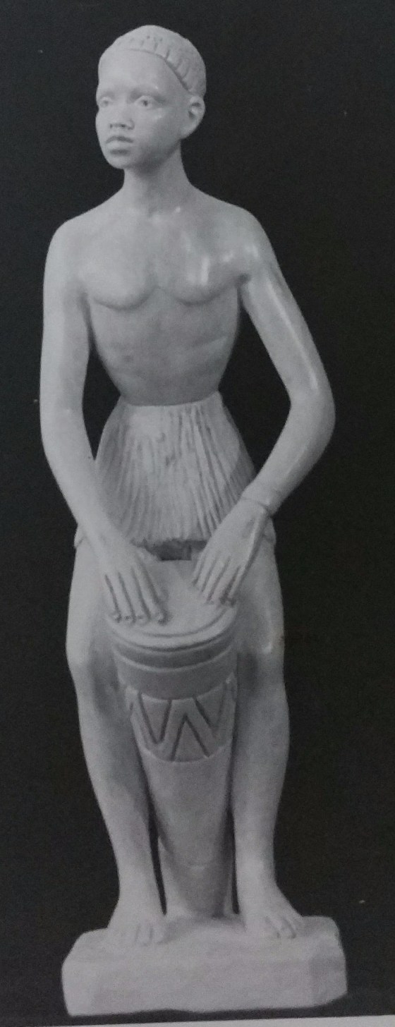 Raw chalkware figurine