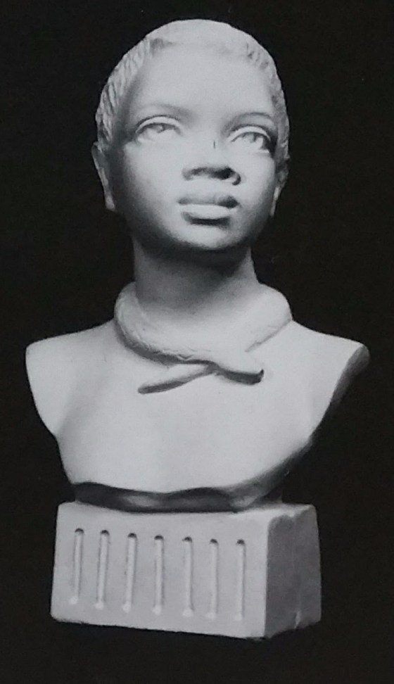 Raw chalkware figurine