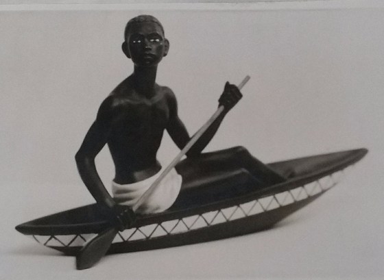 Black chalkware figurine