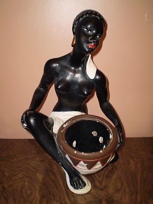 Black chalkware figurine