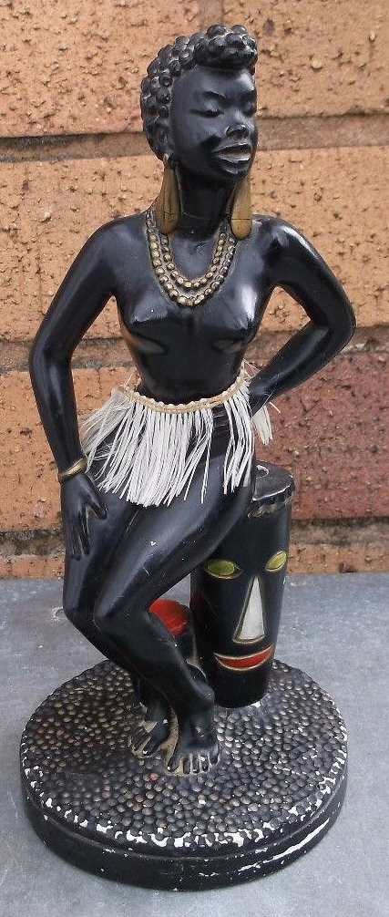 Black chalkware figurine