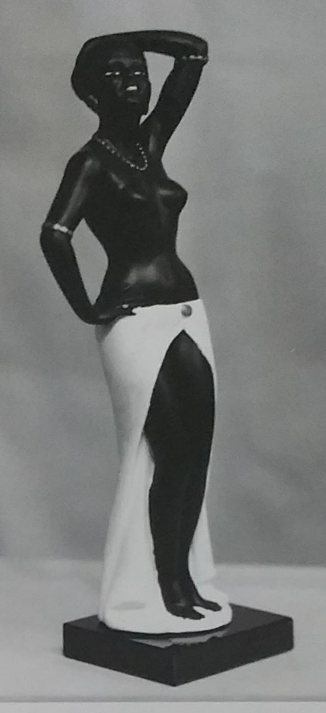 Black chalkware figurine