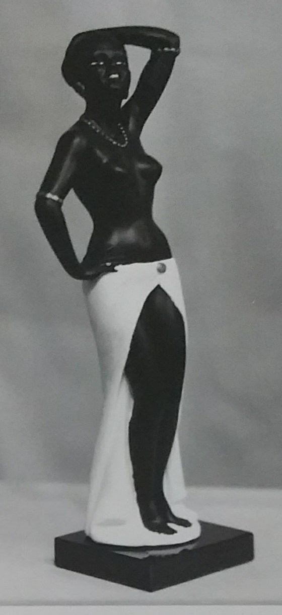 Black chalkware figurine