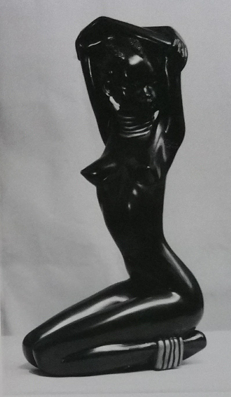 Black chalkware figurine