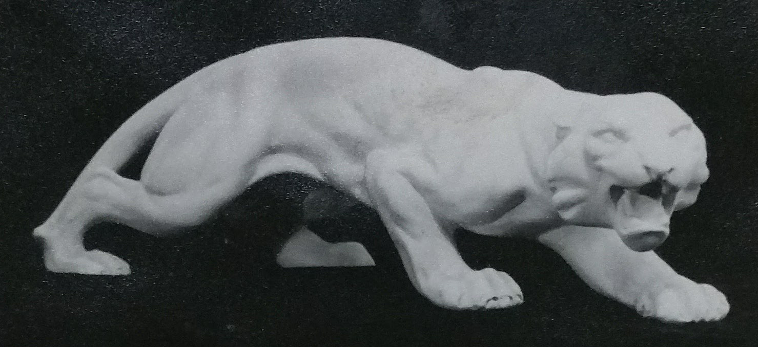 Raw chalkware statue