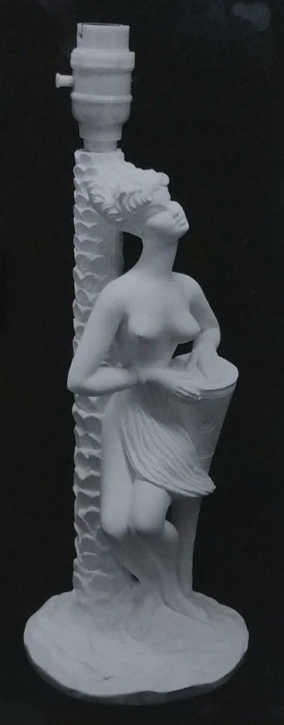 Raw chalkware figurine