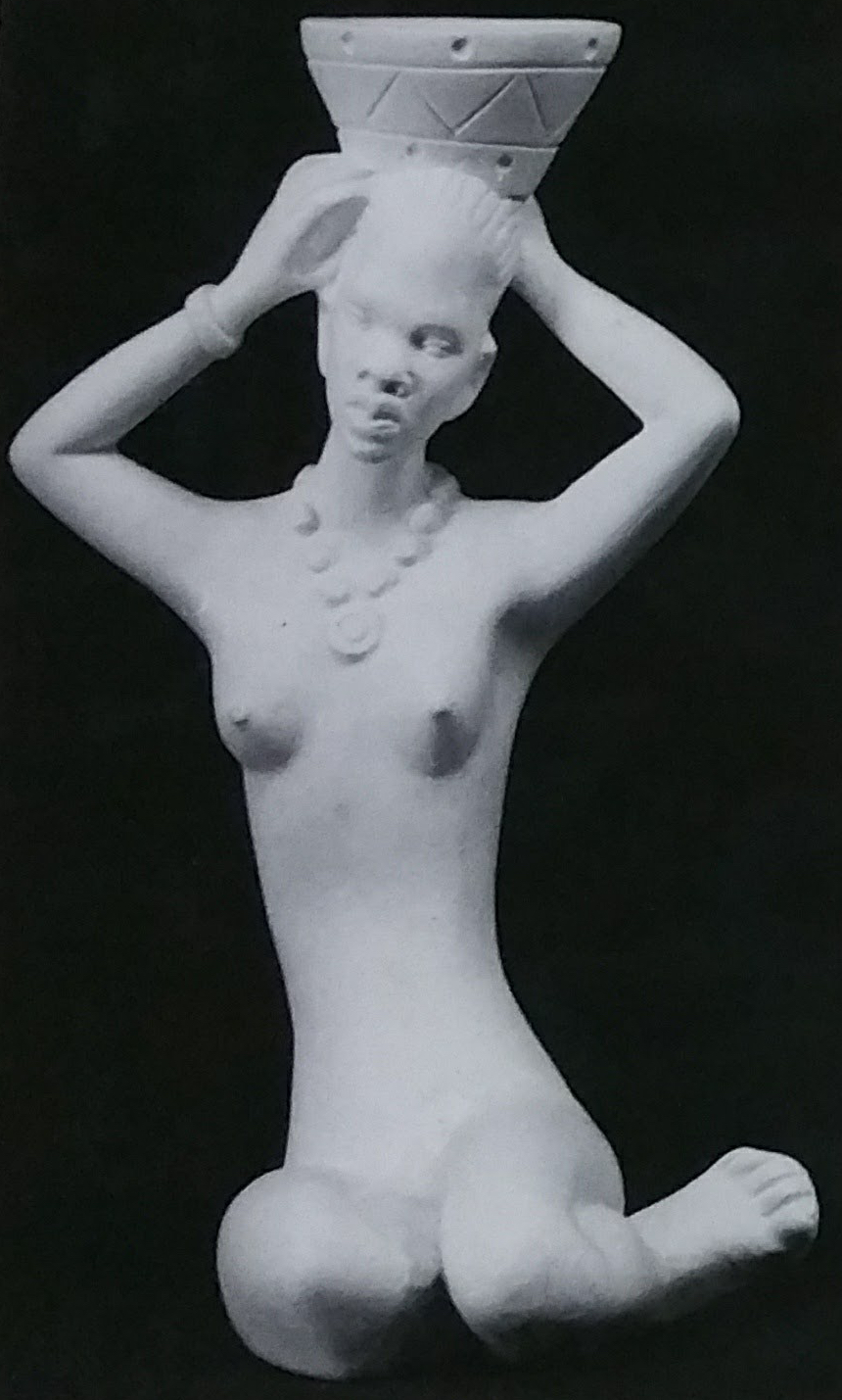 Raw chalkware statue