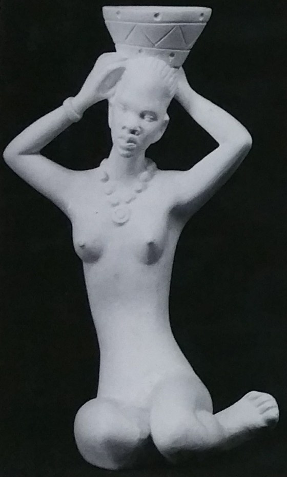 Raw chalkware statue