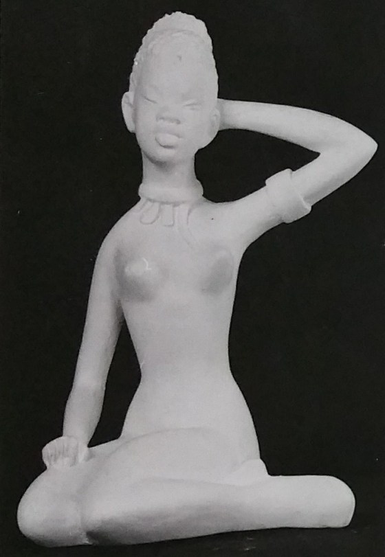 Raw chalkware statue