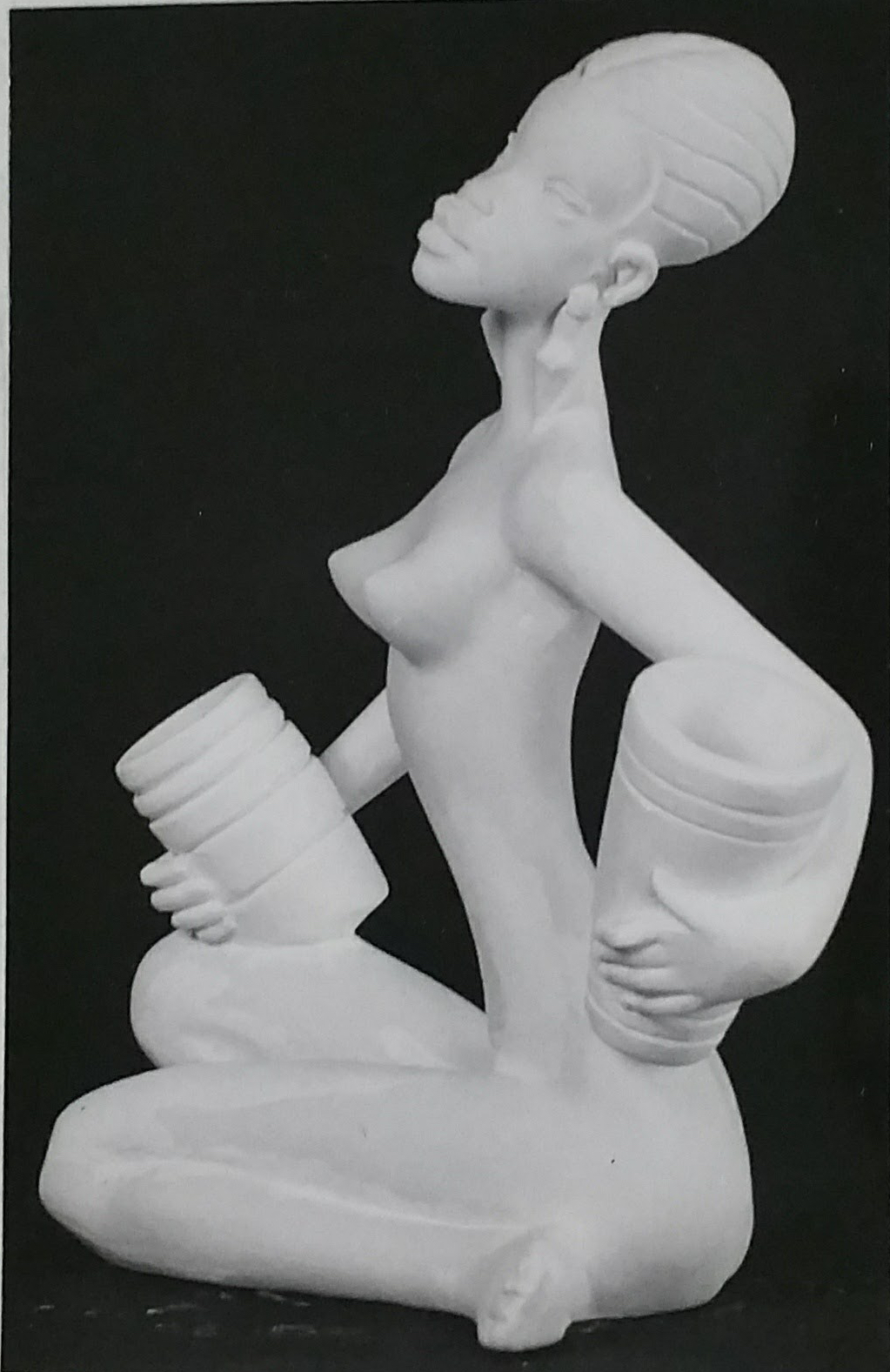 Raw chalkware statue