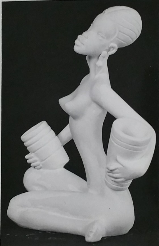 Raw chalkware statue