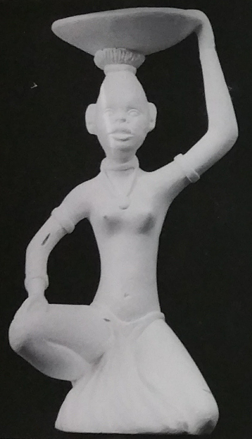 Raw chalkware statue