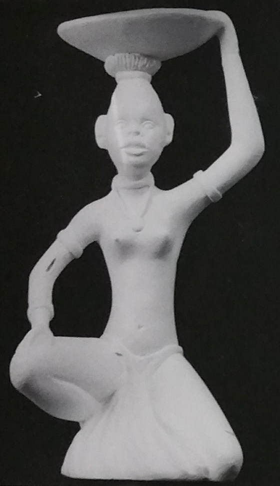 Raw chalkware statue
